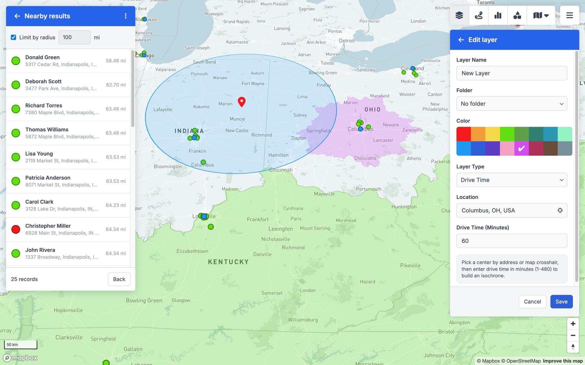 Program Geo Map Examples GeoMaps — Turn spreadsheets and CRM data into maps